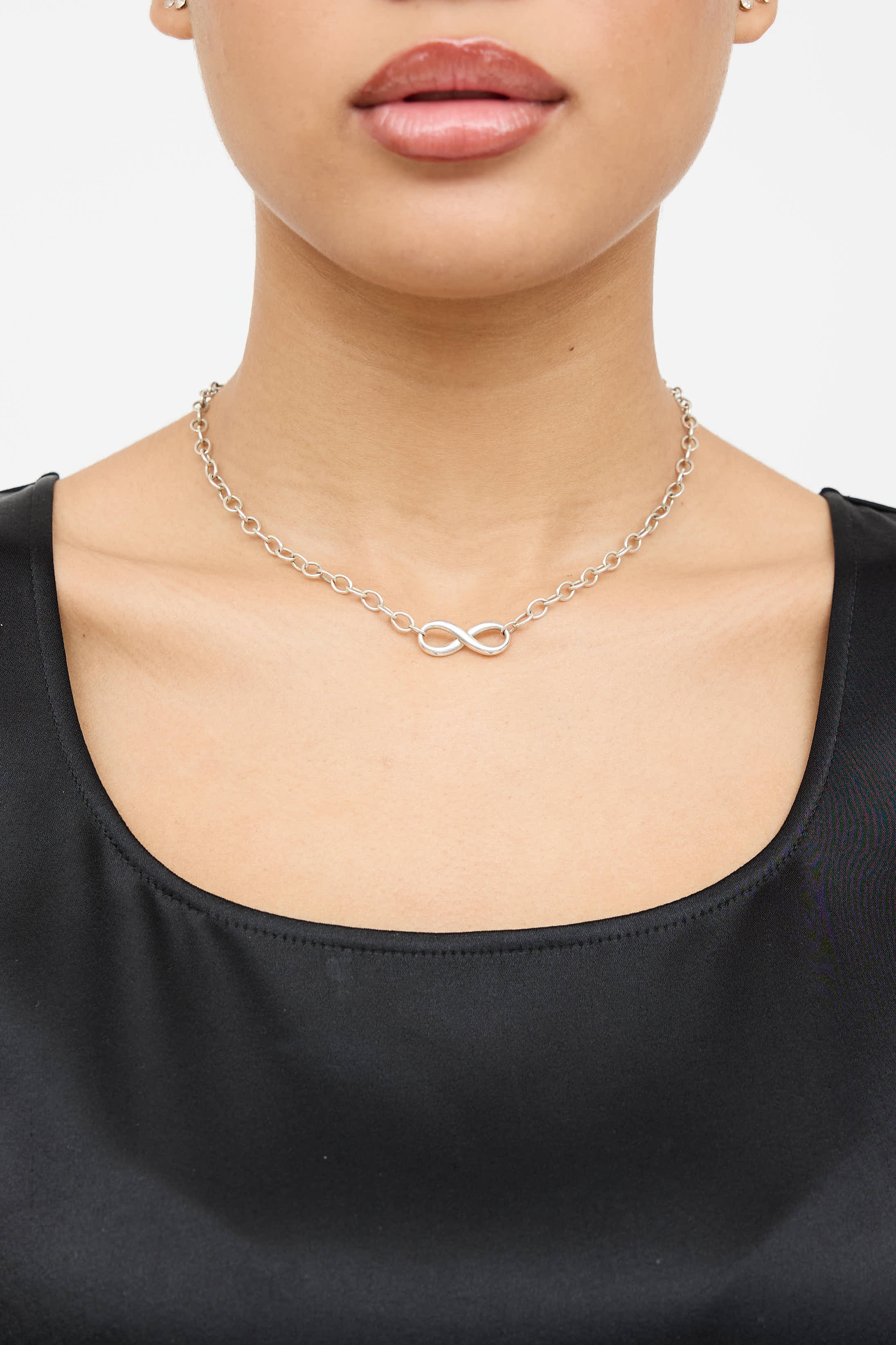 Tiffany & Co. Sterling Silver Infinity Necklace