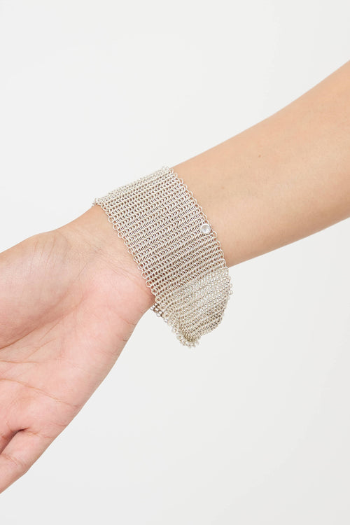 Tiffany & Co. X Elsa Peretti Sterling Silver Chainmail Twist Bracelet