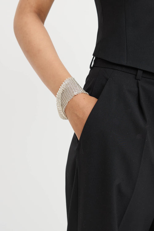 Tiffany & Co. X Elsa Peretti Sterling Silver Chainmail Twist Bracelet
