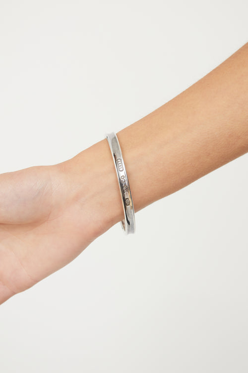Tiffany & Co. Sterling Silver 1837 Narrow Bangle Bracelet