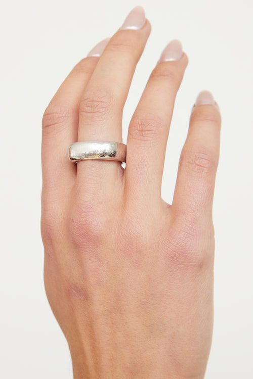 Tiffany & Co. Sterling Silver Rounded Square Ring