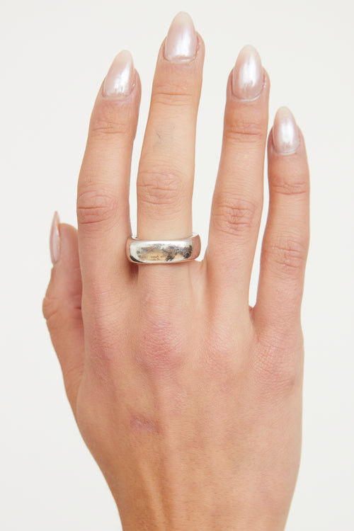 Tiffany & Co. Sterling Silver Rounded Square Ring