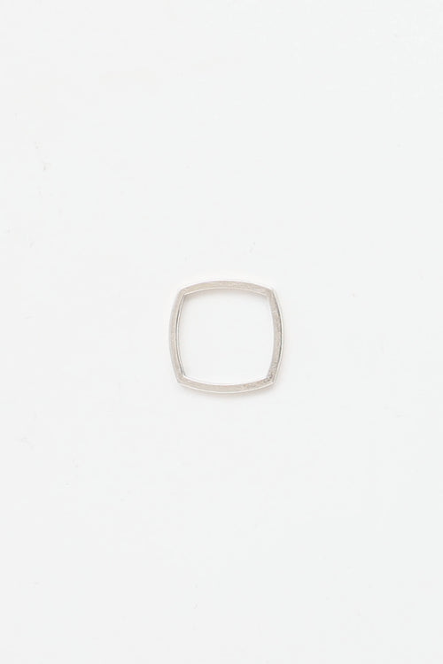 Tiffany & Co. X Frank Gehry Sterling Silver Narrow Square Ring