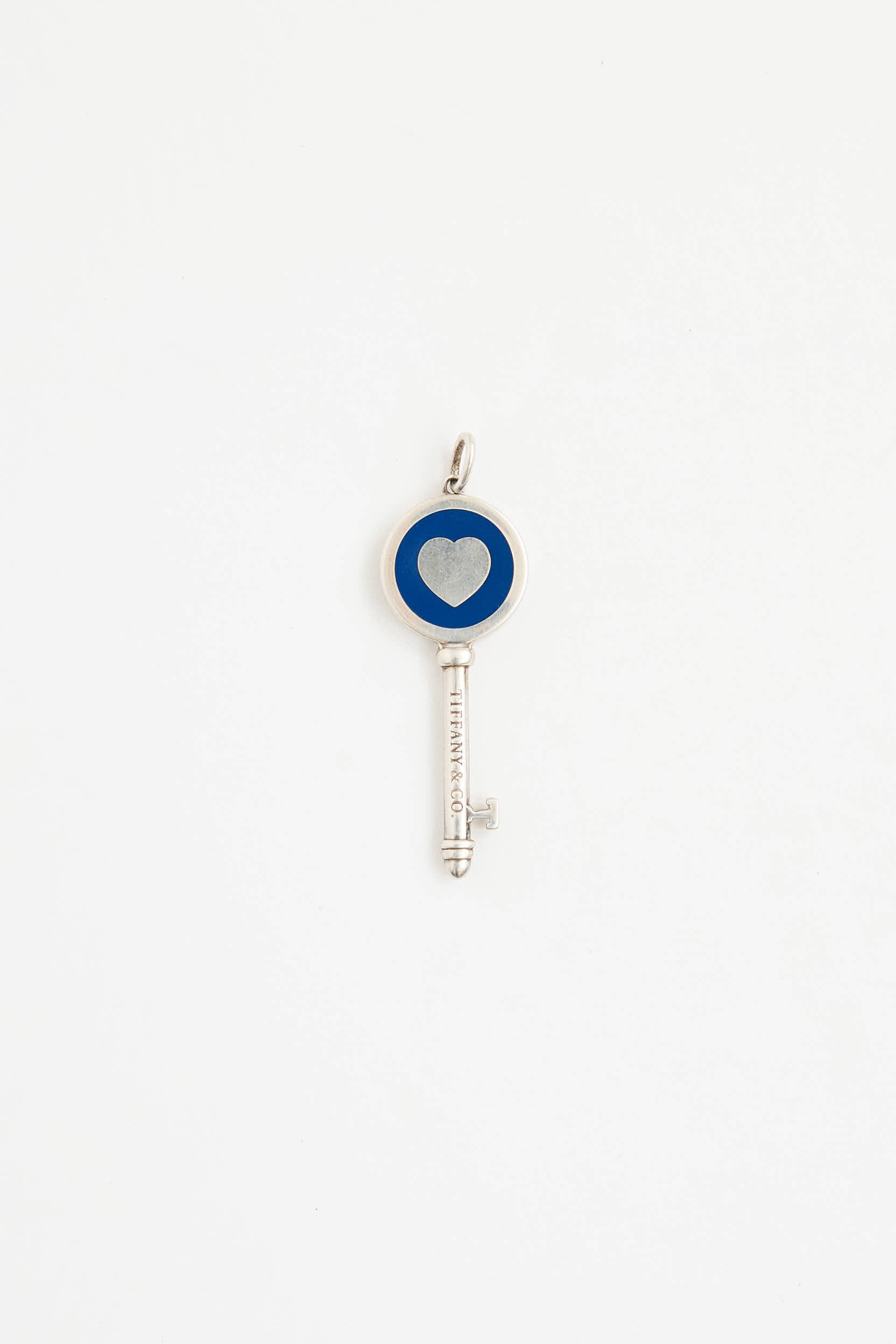 Tiffany & Co.Sterling Silver Heart Key Pendant