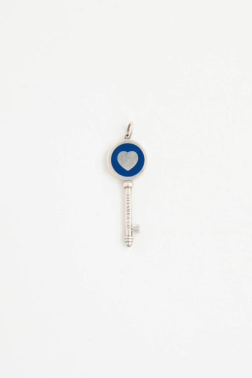 Tiffany & Co.Sterling Silver Heart Key Pendant