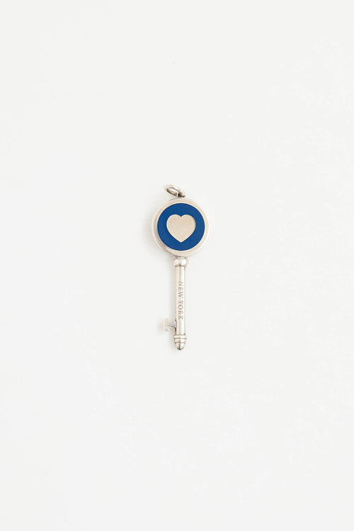 Tiffany & Co.Sterling Silver Heart Key Pendant