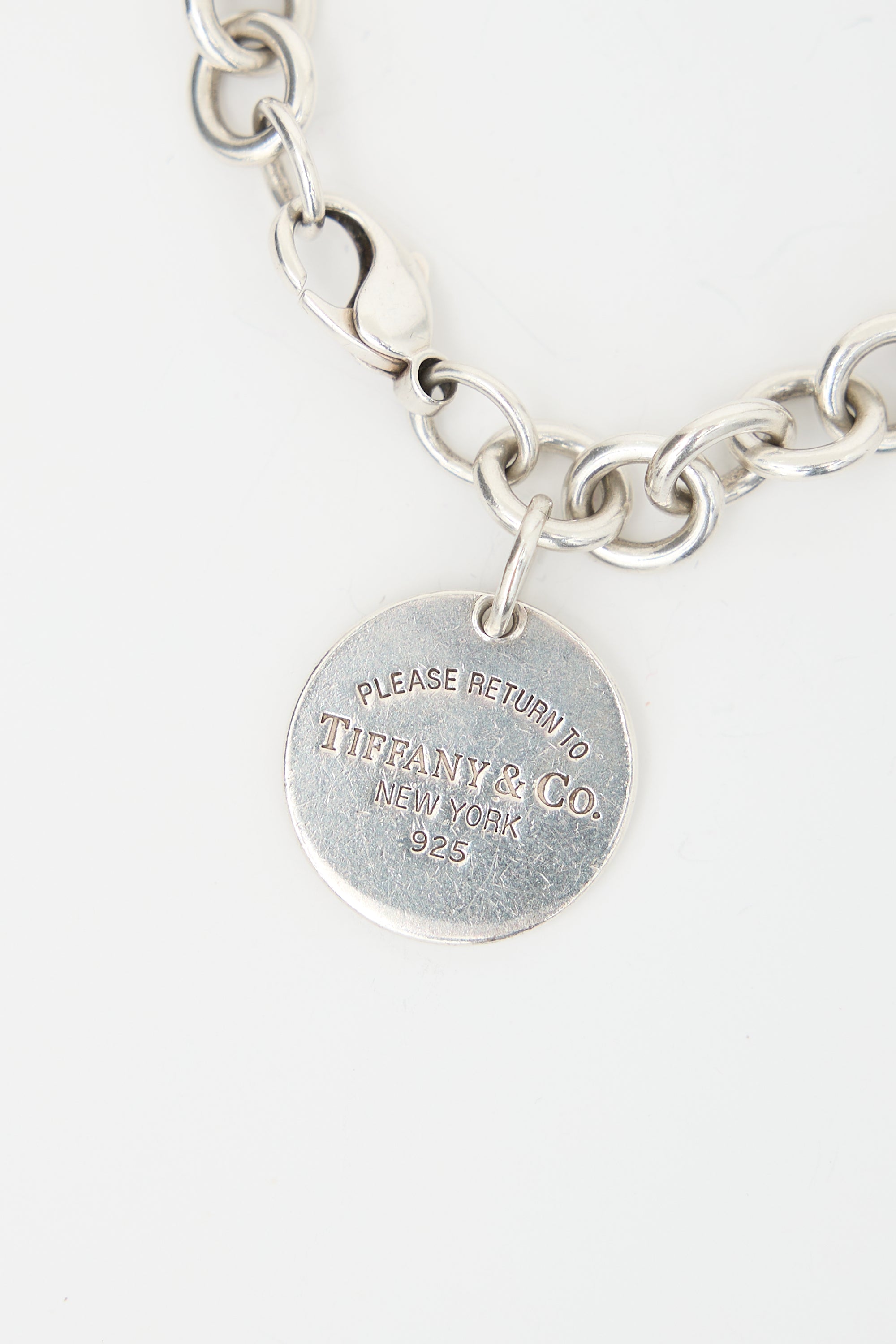 Tiffany & Co. Sterling Silver Circle Tag Bracelet