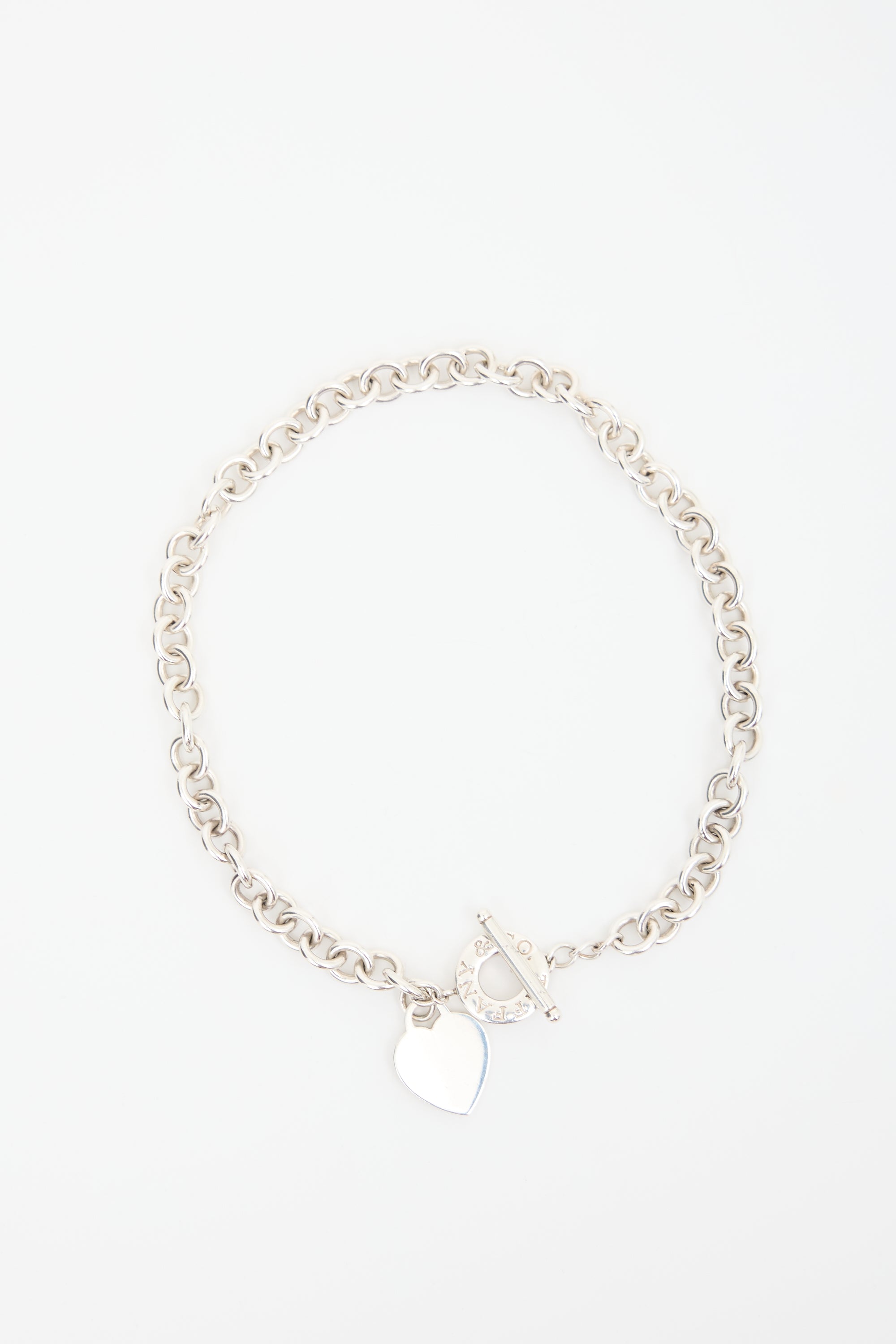 Tiffany & Co. Sterling Sterling Heart Tag Necklace