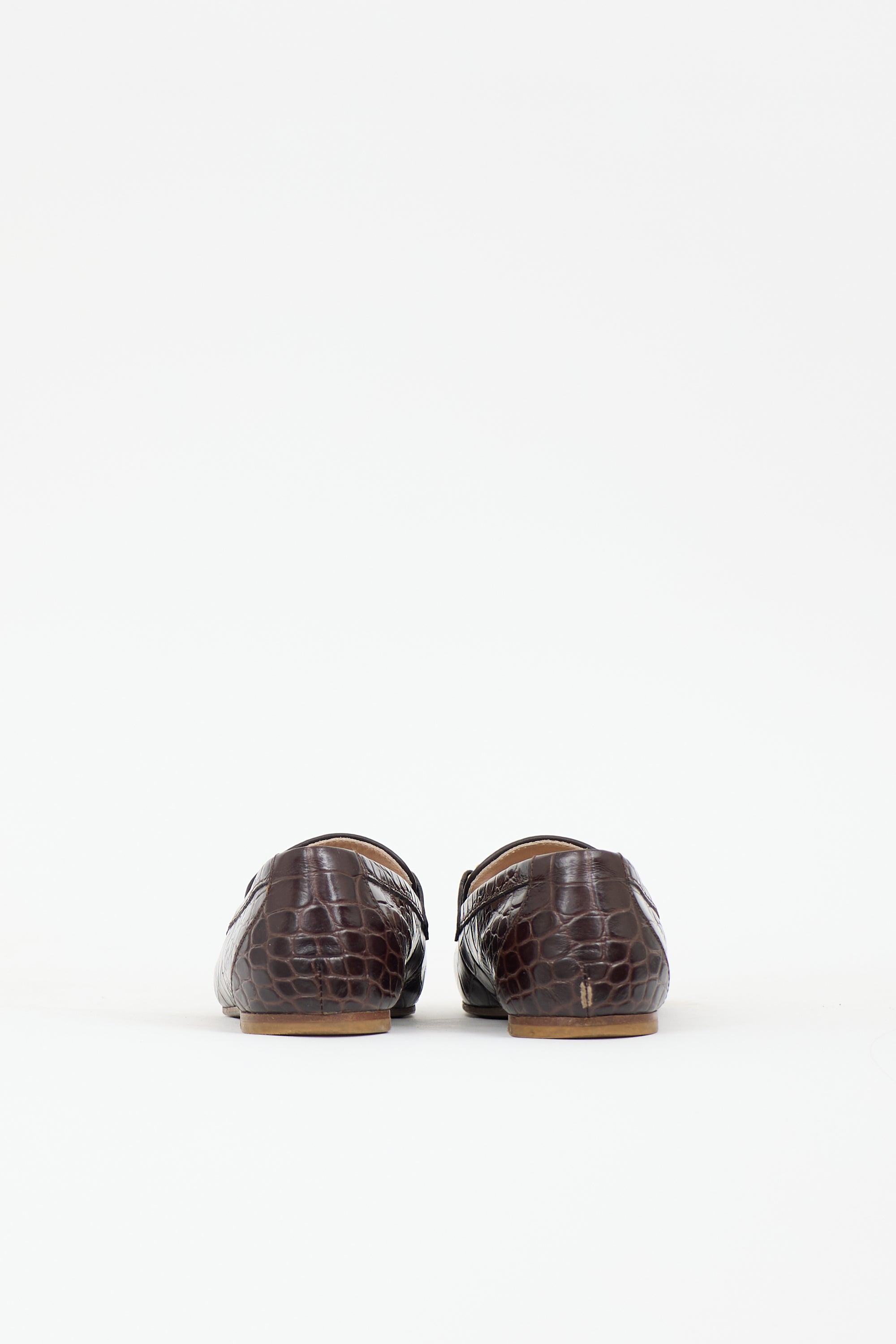 Tod's Embossed Leather Double T Loafer