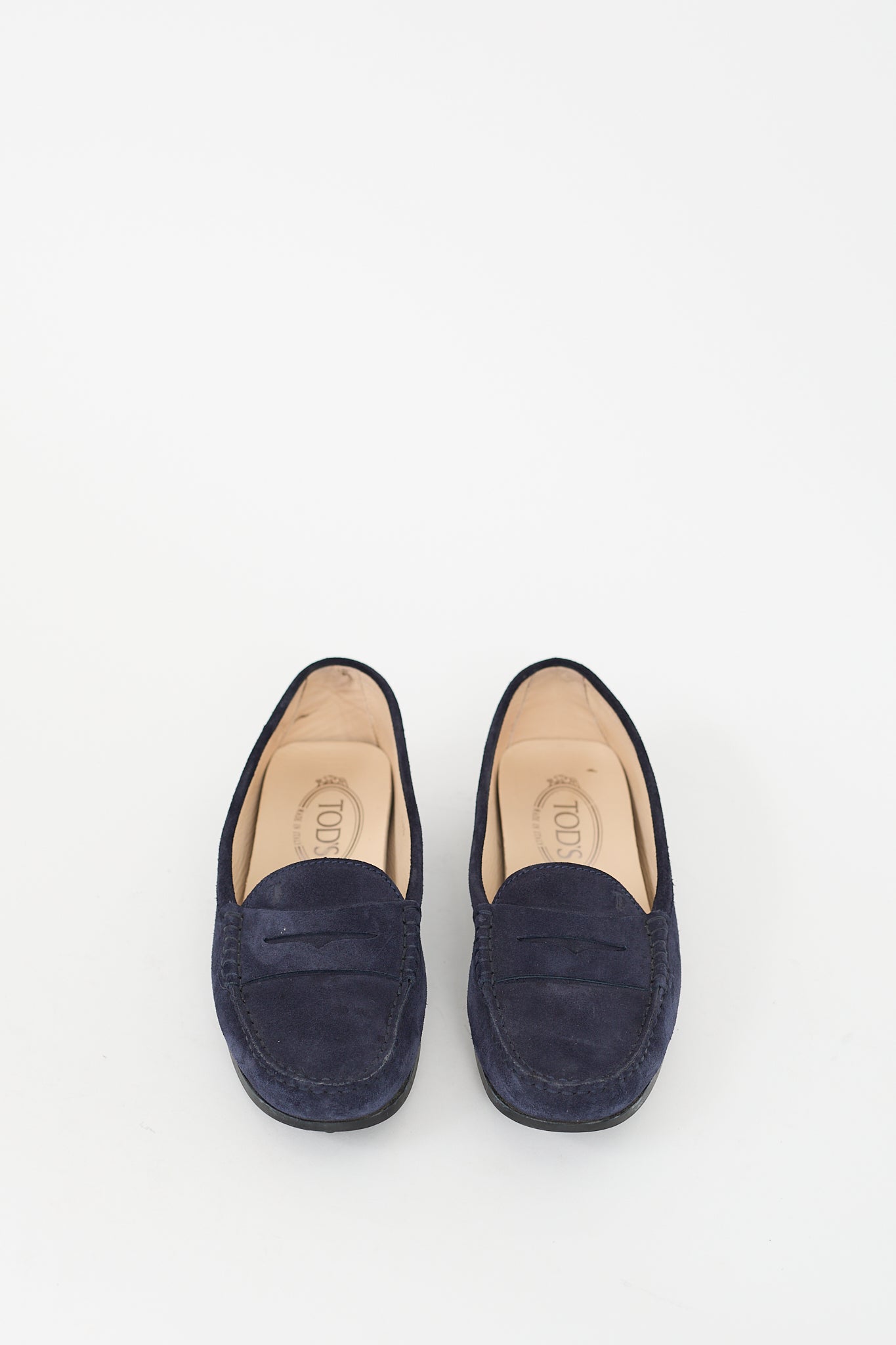 Tod's Navy Suede Driving Loafer