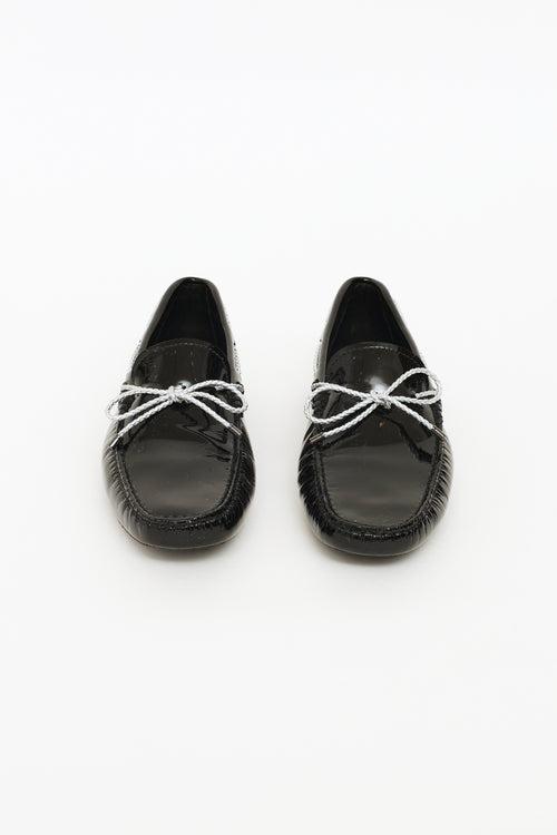 Tod's Black Patent Driving Loafer