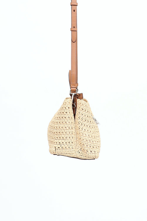 Tod's Apa Raffia Micro Bag