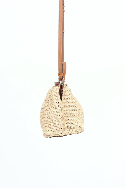 Tod's Apa Raffia Micro Bag
