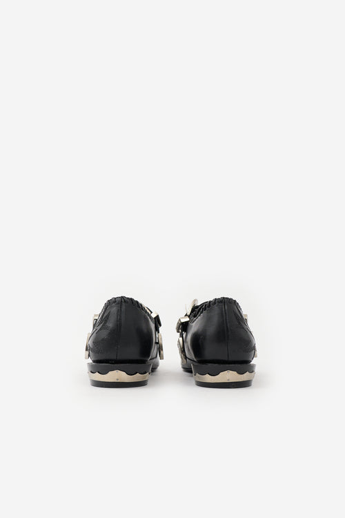 Toga Pulla Leather Mesh Western Loafer