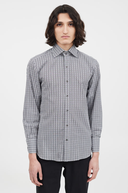 Tom Ford Black & White Check Shirt