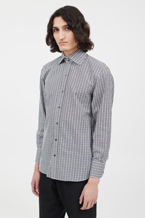 Tom Ford Black & White Check Shirt