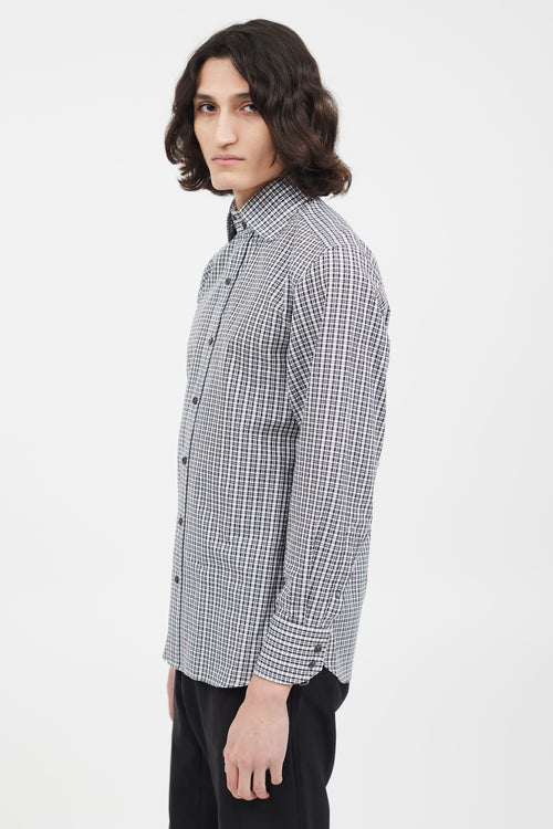 Tom Ford Black & White Check Shirt
