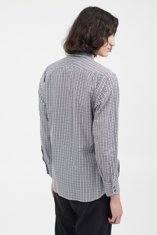 Tom Ford Black & White Check Shirt