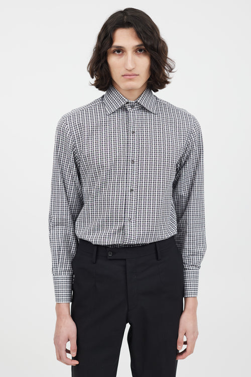 Tom Ford Black & White Check Shirt