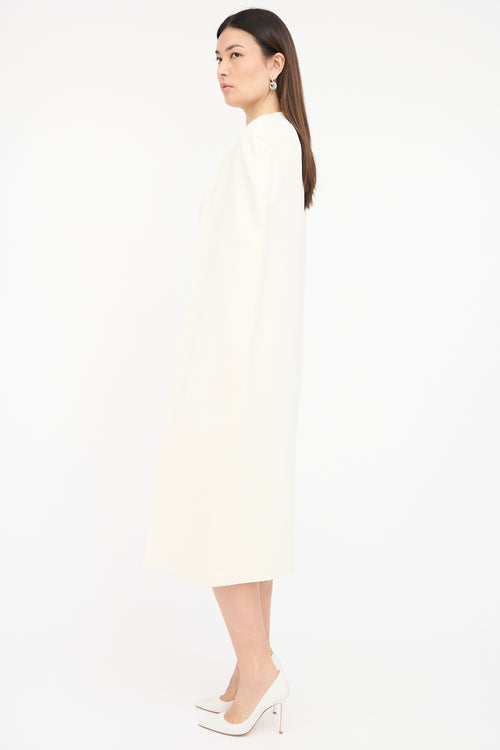 Tom Ford Silk Crepe Cape Dress