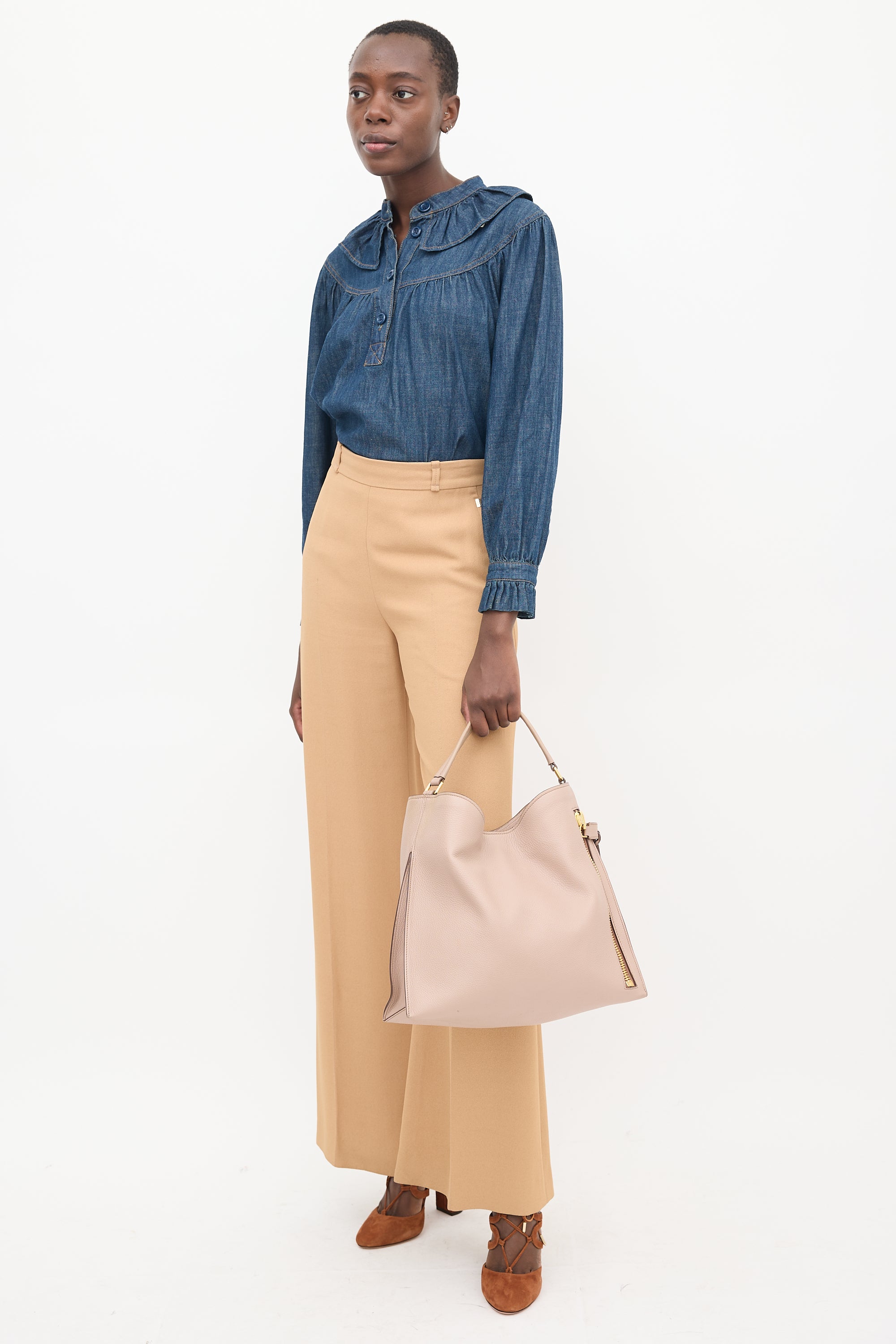 Tom Ford Pink Leather Alix Bag