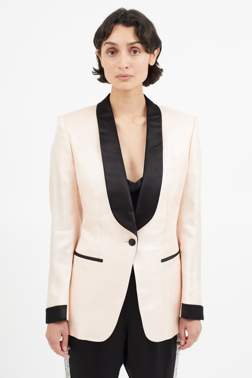 Tom Ford Pink & Black Shawl Blazer