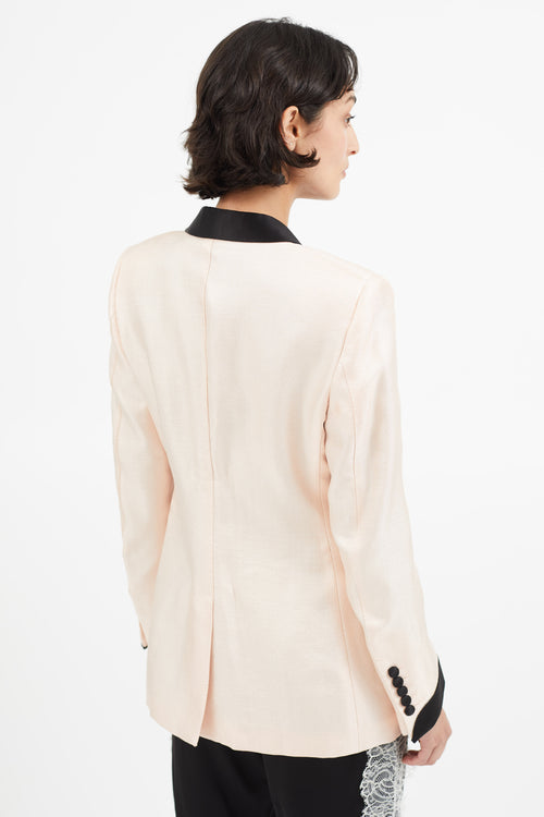 Tom Ford Pink & Black Shawl Blazer
