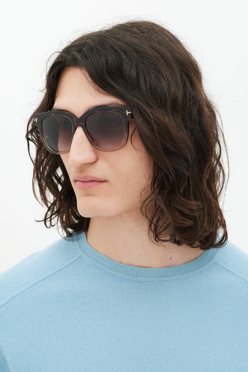 Tom Ford Purple & Silver TF436F Ombre Sunglasses