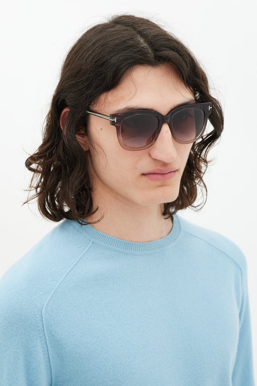Tom Ford Purple & Silver TF436F Ombre Sunglasses