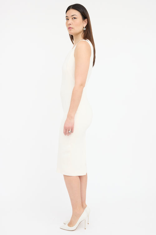Tom Ford Silk Crepe Cape Dress