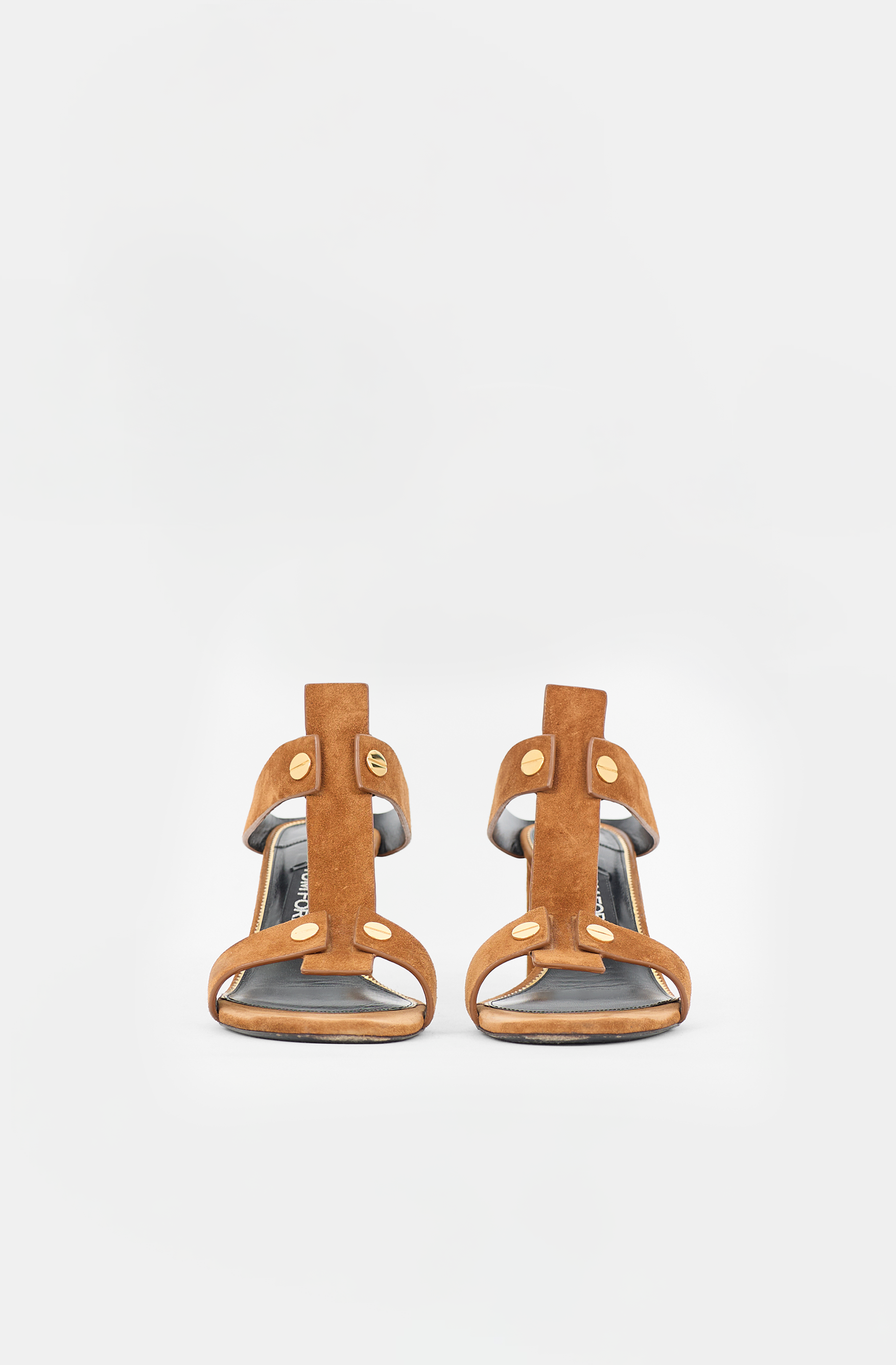 Tom Ford Suede T-Strap Sandal