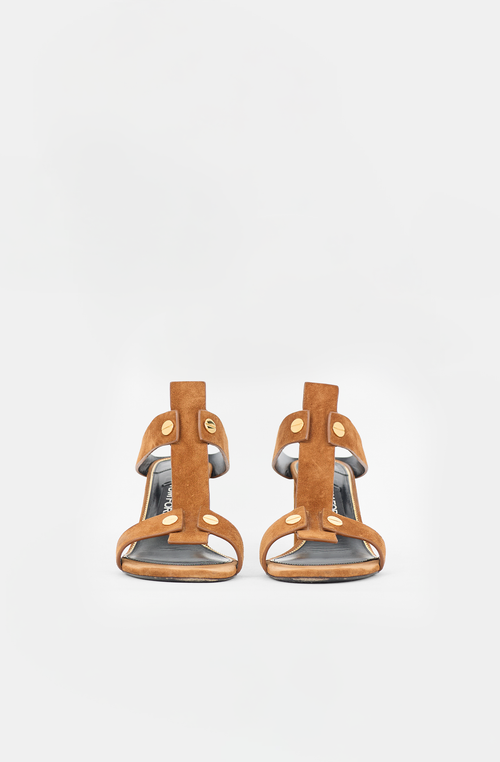 Tom Ford Suede T-Strap Sandal