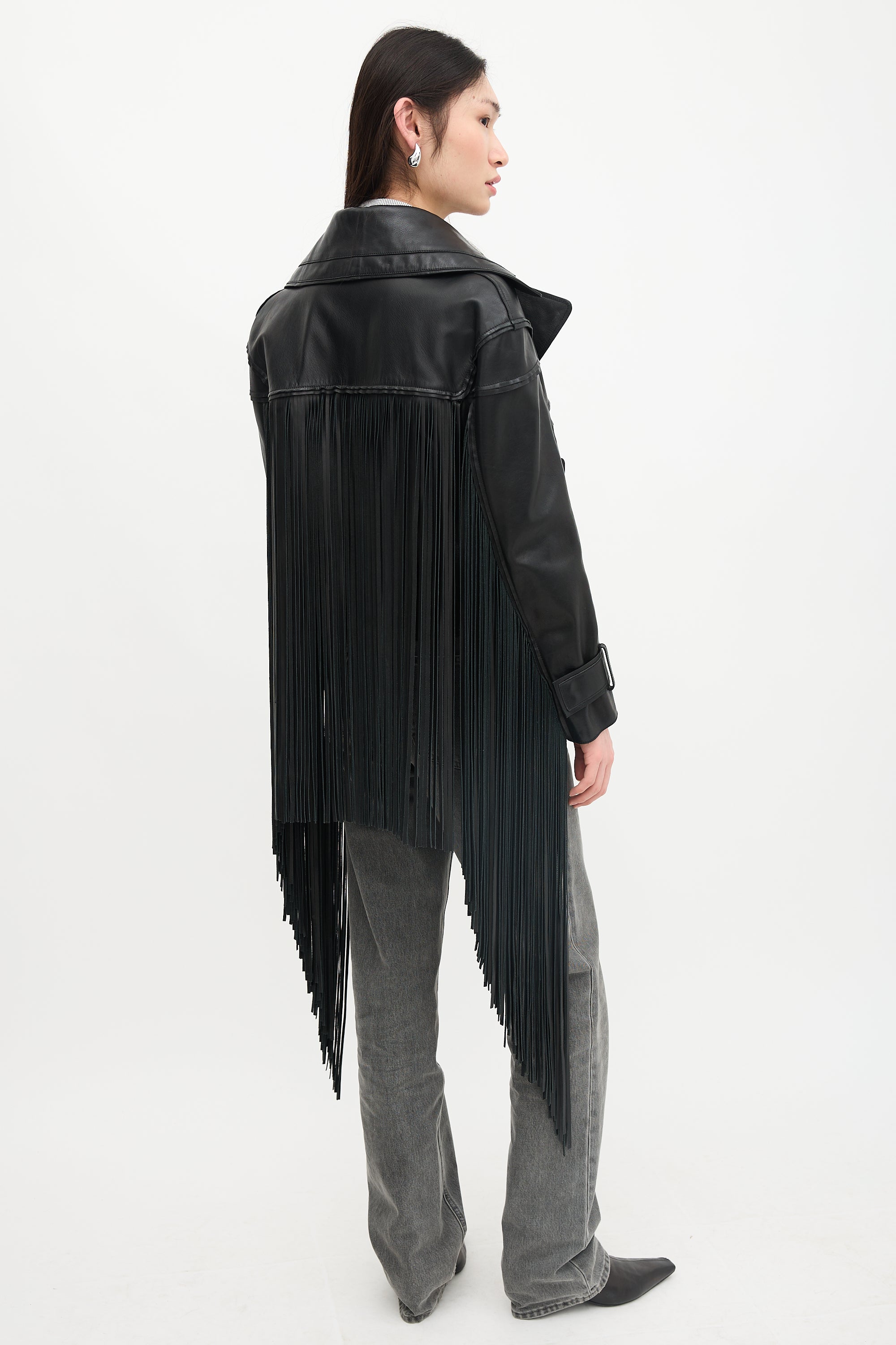 Tom Ford FW 2013 Leather Fringe Jacket