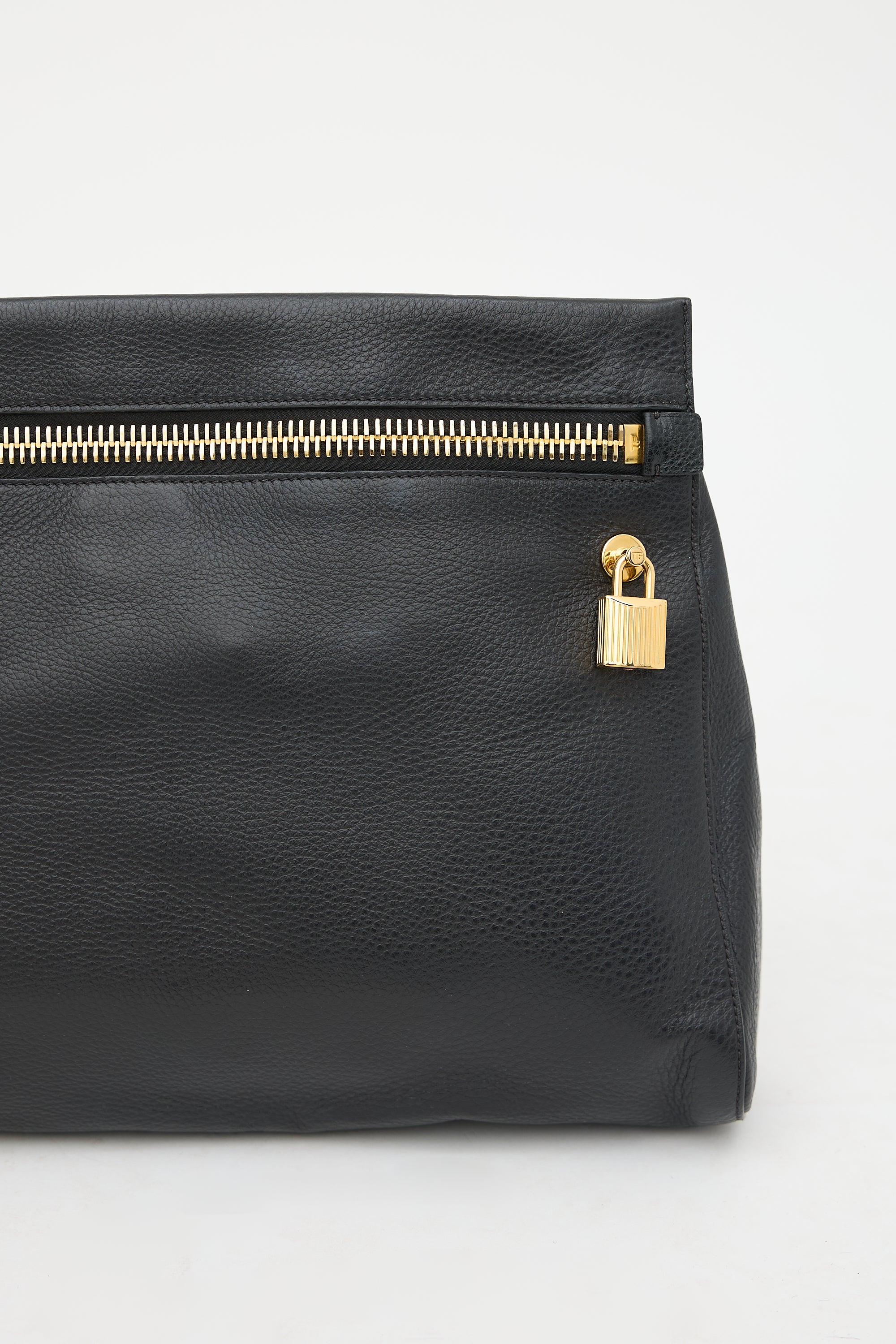 Tom Ford Grained Leather Large Alix Clutch