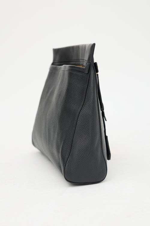 Tom Ford Grained Leather Large Alix Clutch
