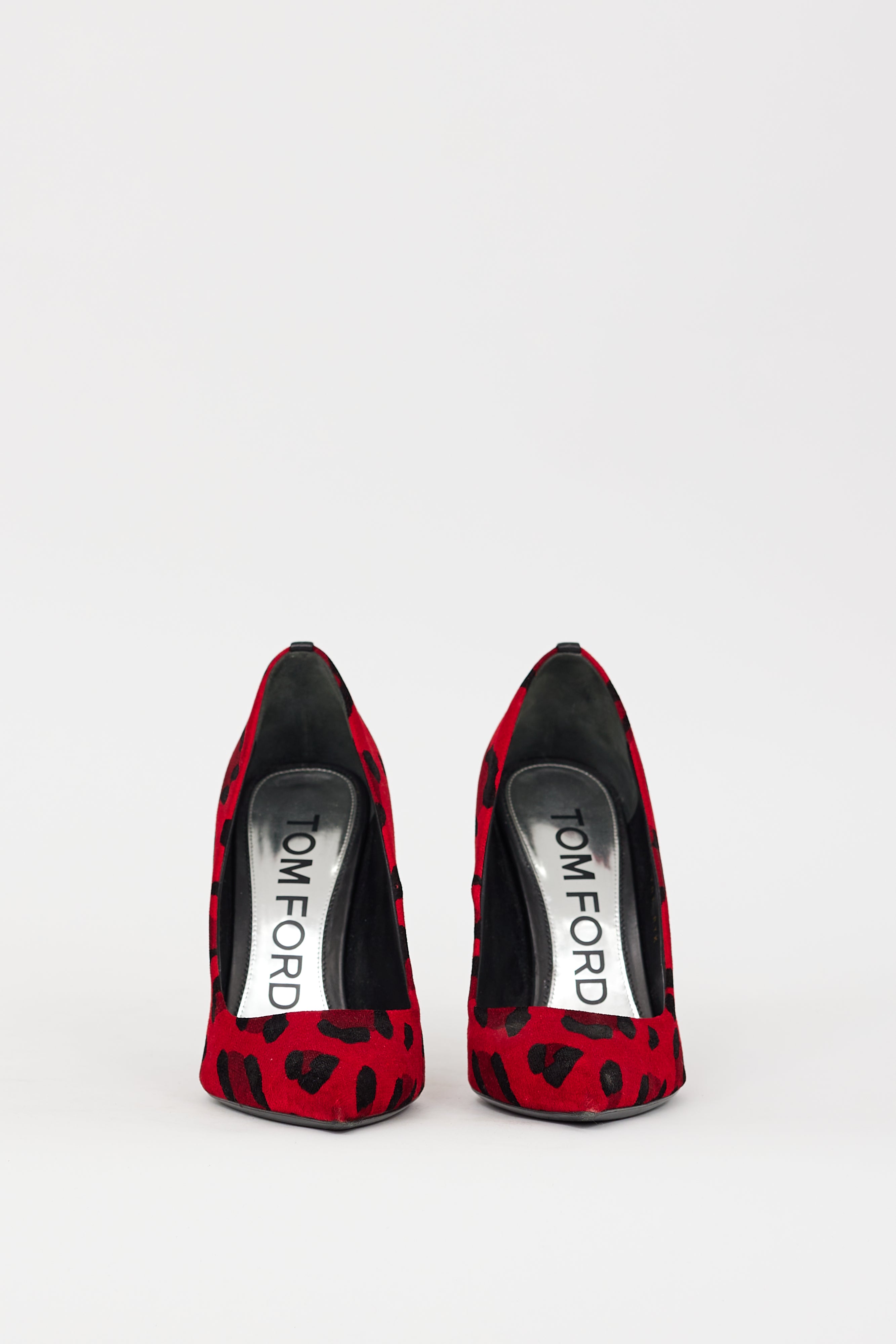 Tom Ford Red Printed Heel