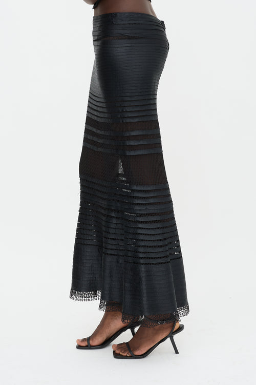 Tom Ford Ribbon Crochet Maxi Skirt