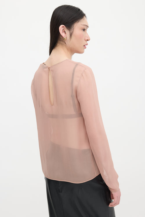 Tom Ford Silk Chiffon Top