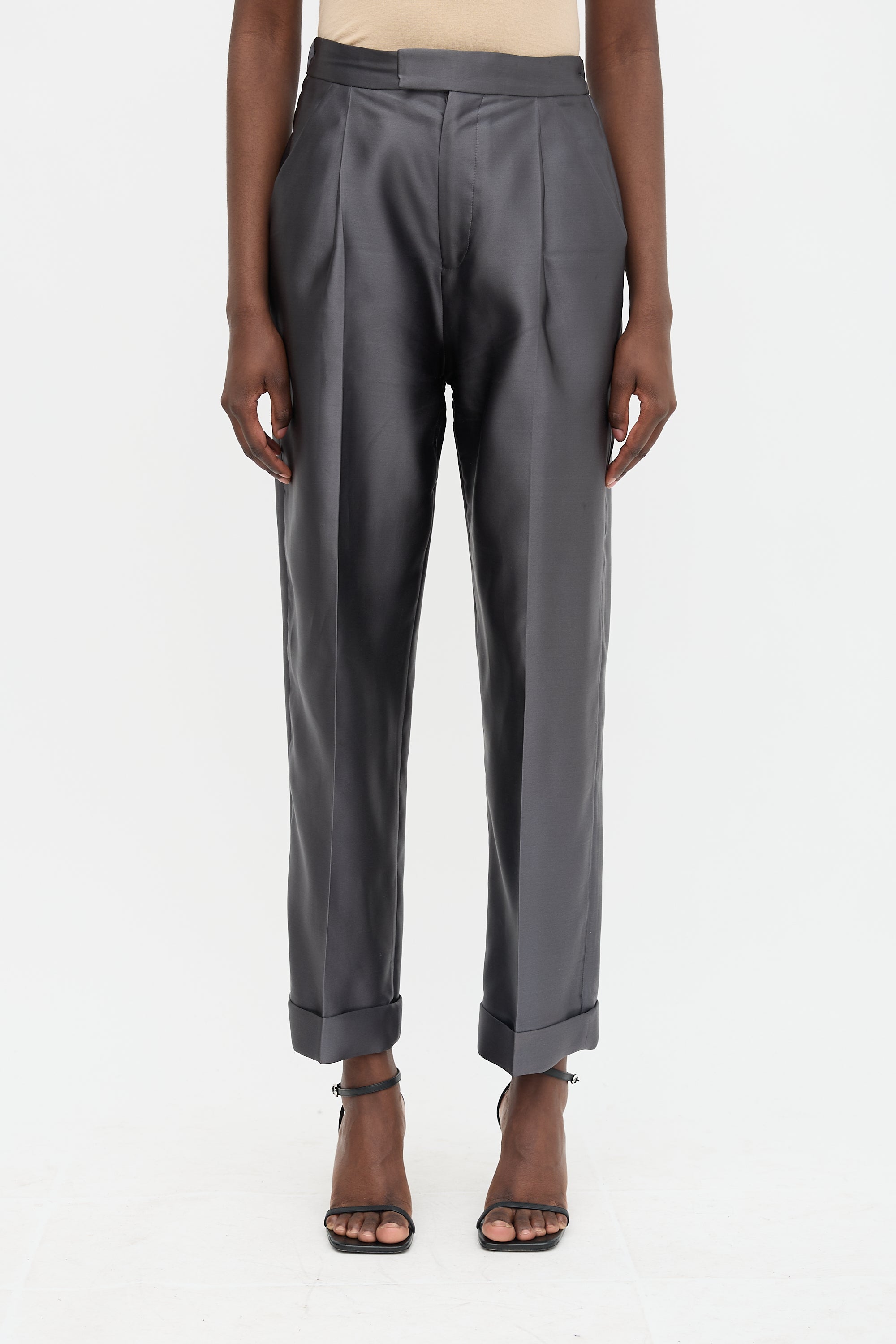 Tom Ford Silk Pleated Trouser