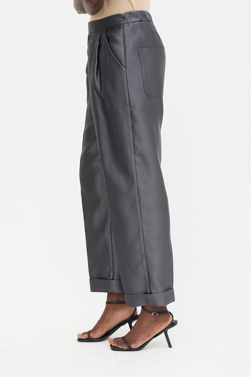 Tom Ford Silk Pleated Trouser