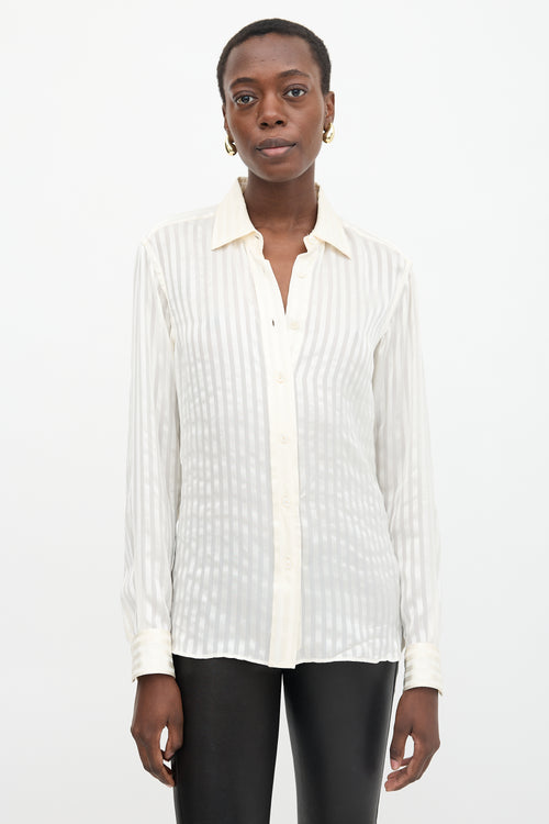 Tom Ford Silk Stripe Blouse