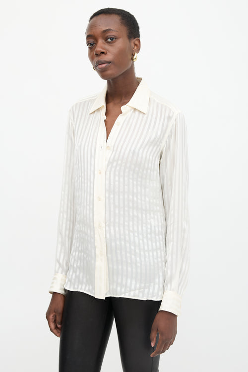 Tom Ford Silk Stripe Blouse