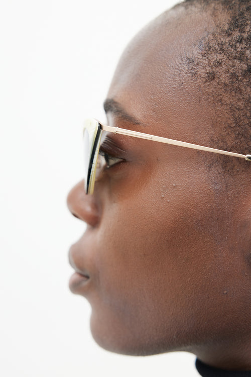 Tom Ford Yellow & Black TF349 Cateye Sunglasses