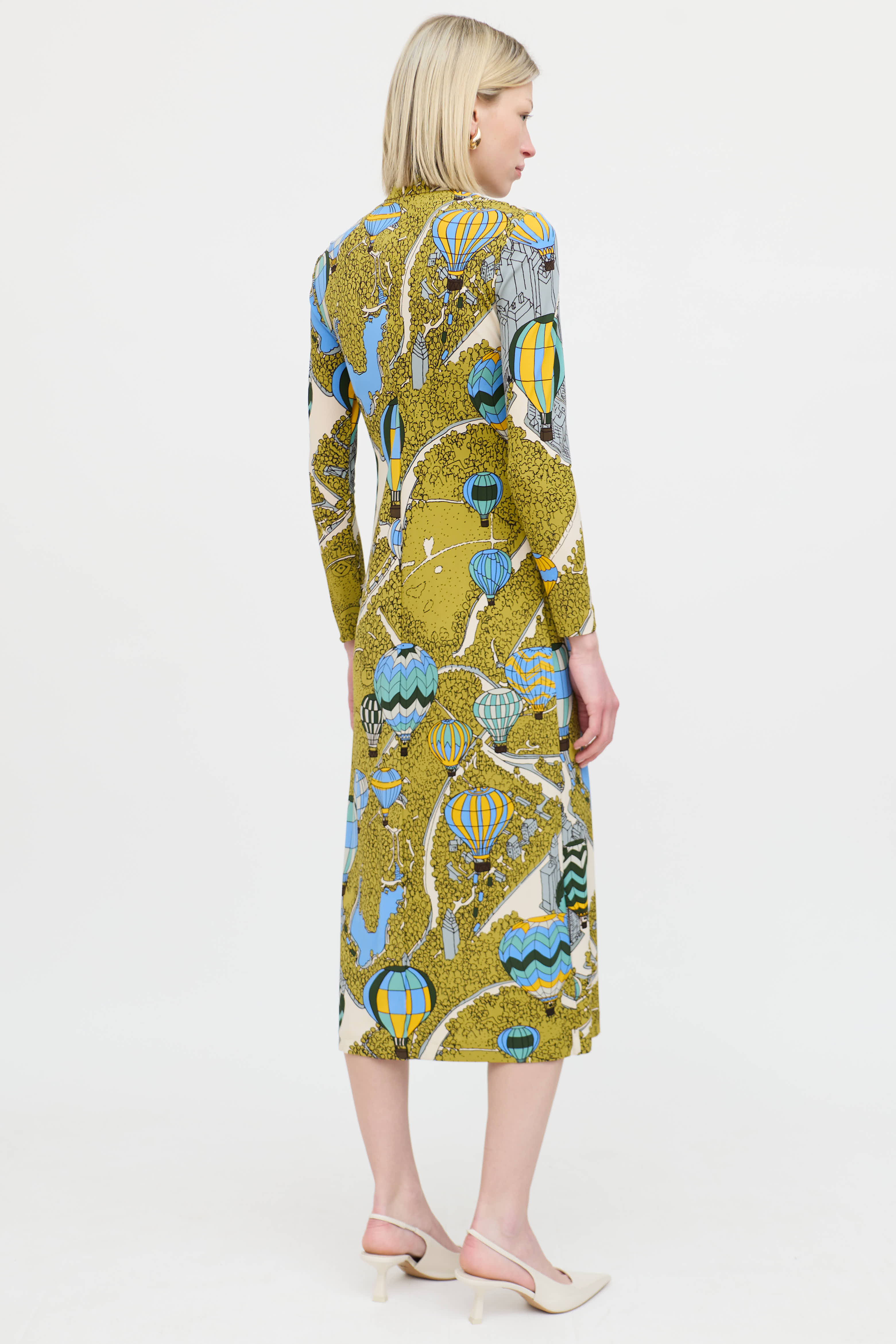 Tory BurchPatterned Mockneck Dress