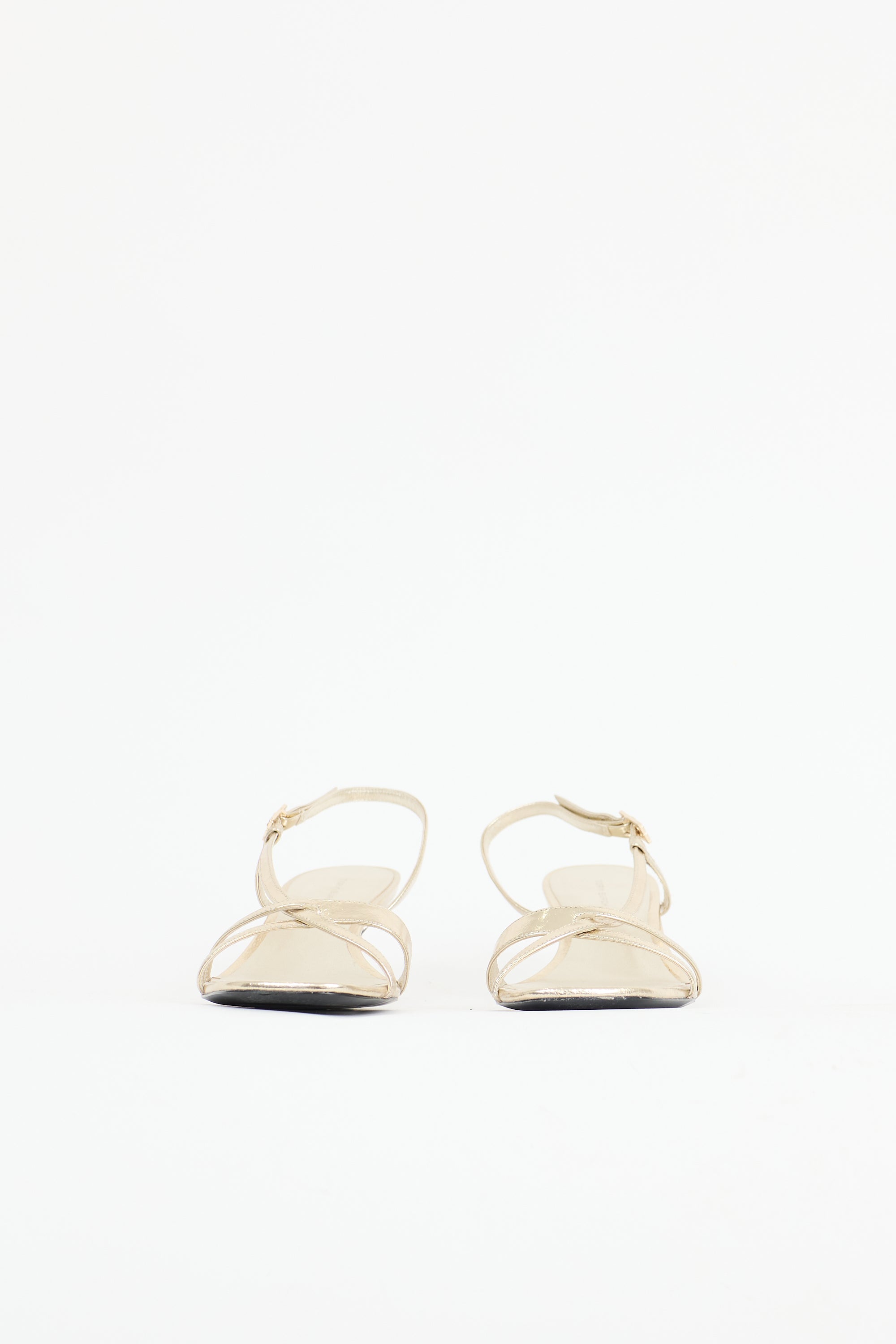 Tory Burch Metallic Leather Sandal