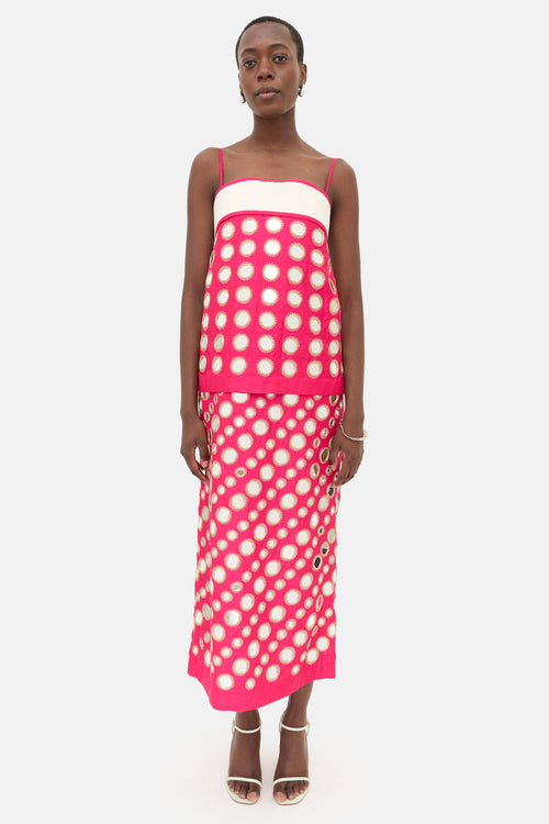Tory Burch Embellished Mirror Work Dress