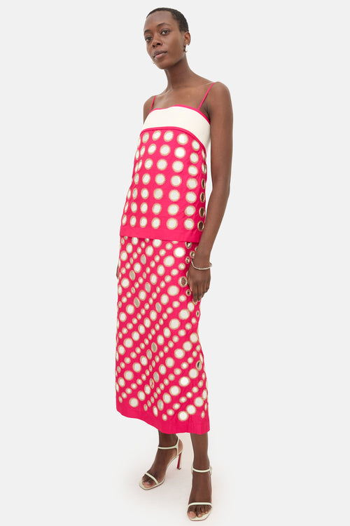 Tory Burch Embellished Mirror Work Dress