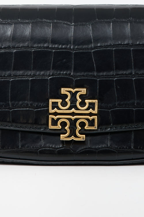 Tory Burch Embossed Leather Britten Bag