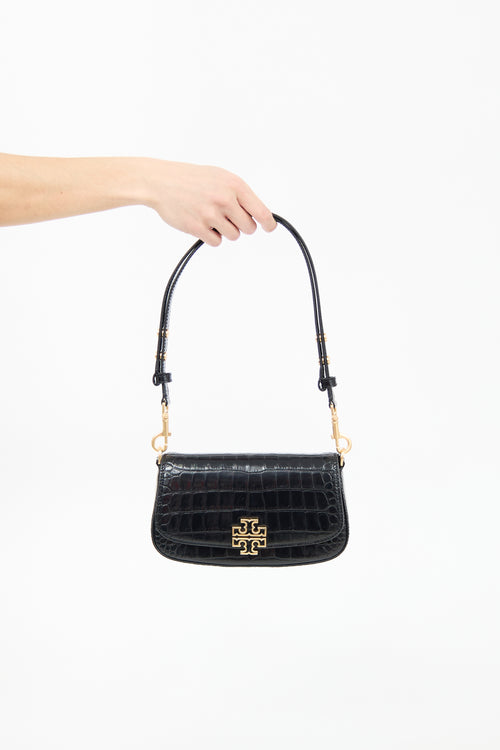 Tory Burch Embossed Leather Britten Bag
