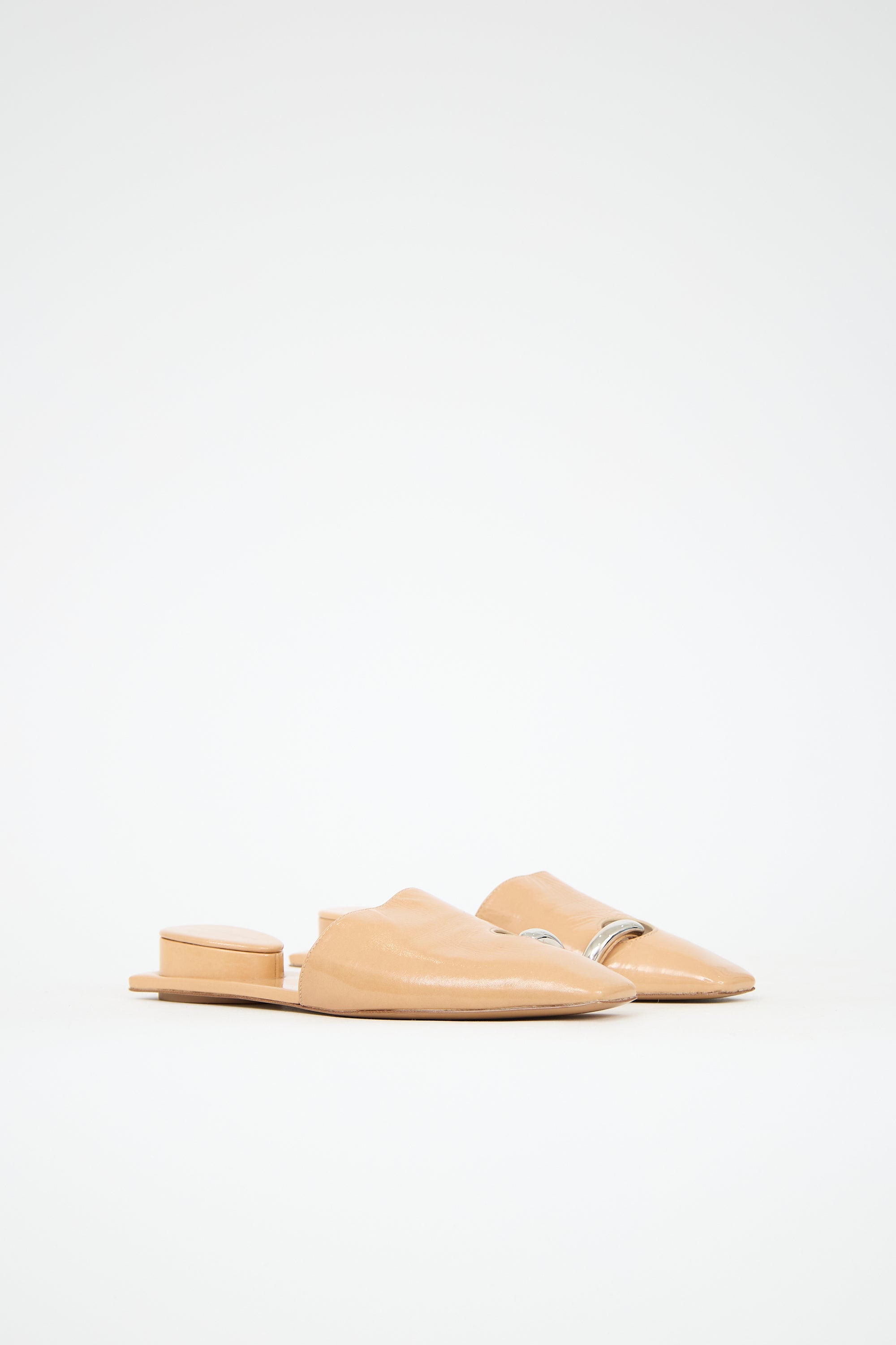 Tory Burch Patent Leather Pierced Mule
